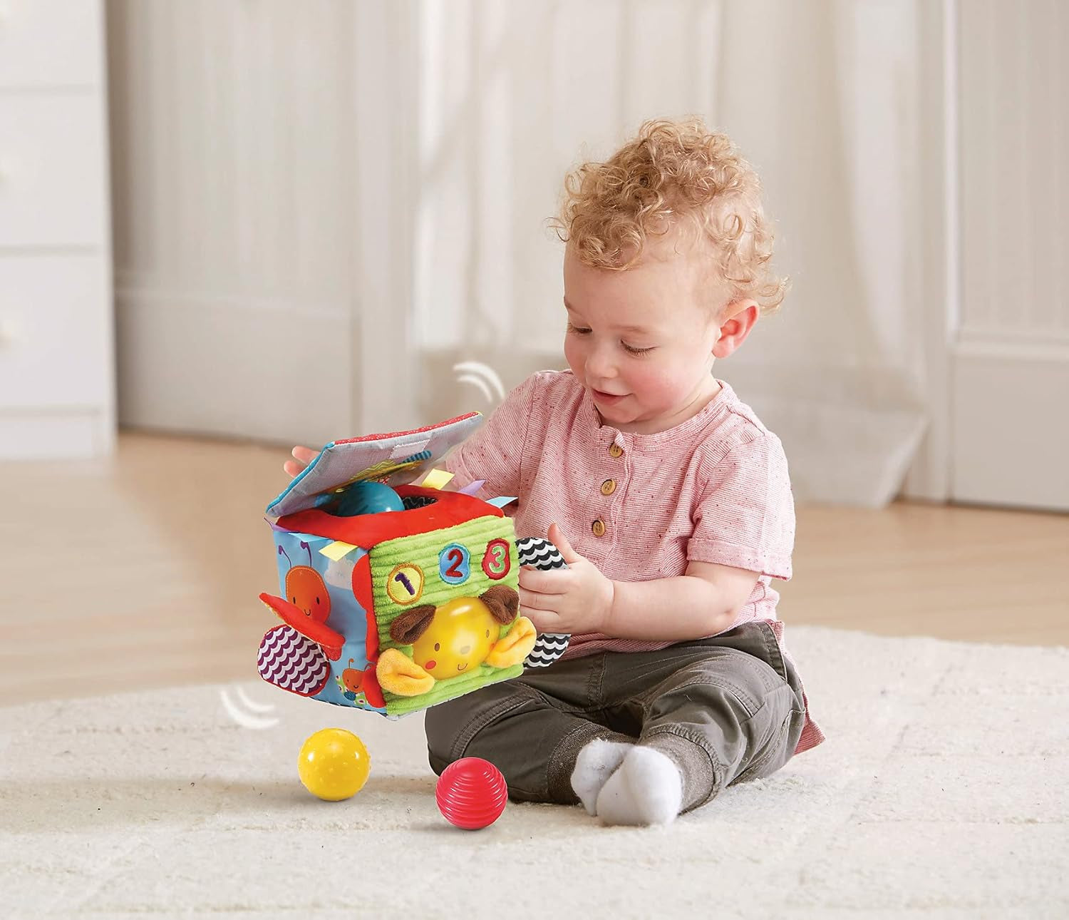 Vtech 80-528204 1-2-3 Würfel Kuscheltier für Kinder Jucarii Bebe Naty Shop