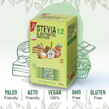 Stevia + Erythritol 1:2 Süßstoff | 204 Mythosbeutel 2,5 G | 100% Natürlicher Zuckerersatz - 0 Kalorien - 0 Glykämischer Index - Keto Und Paleo - 0 Kohlenhydrate - Kein GVO - Castello seit 1907-510 G Sweeteners Naty Shop