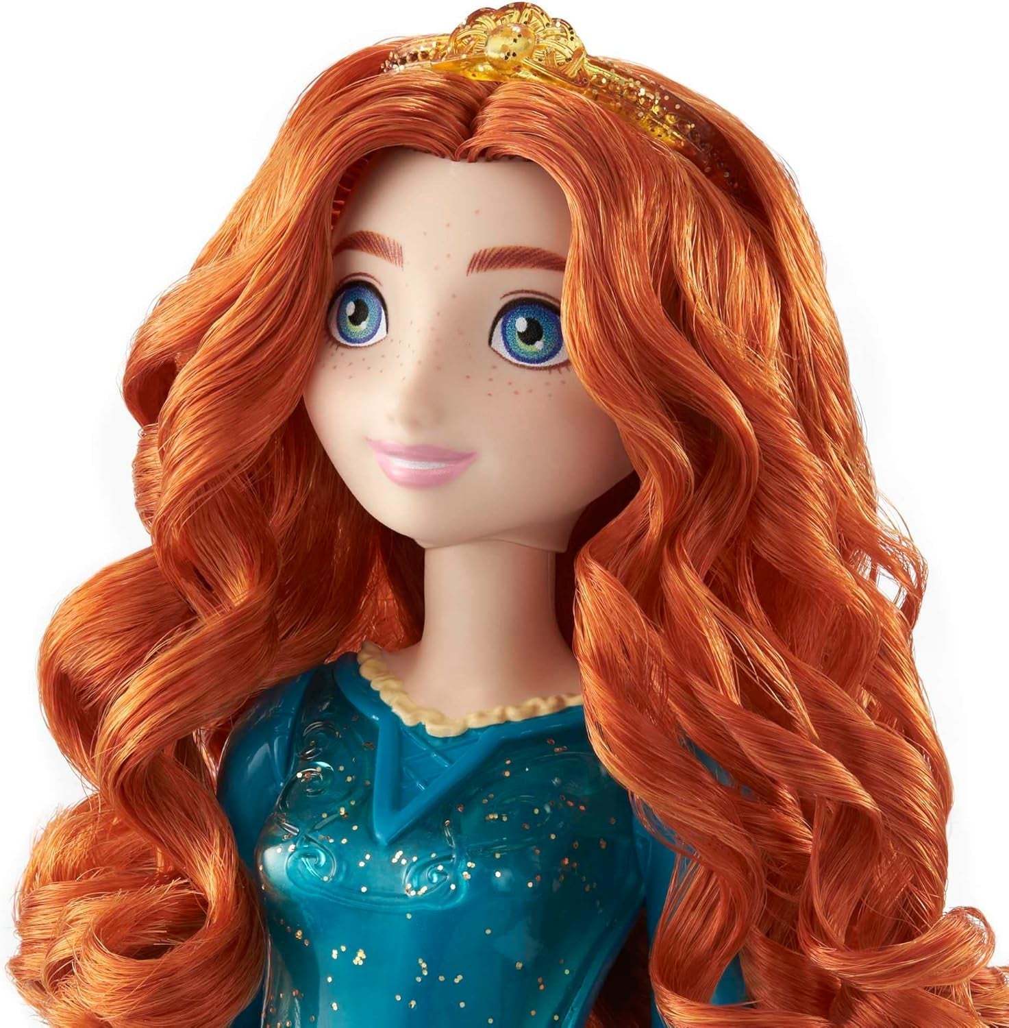 Mattel Disney Princess Toy Merida, handgefertigte Puppe mit glitzernder Kleidung und Accessoires, inspiriert von Disney- und Pixar-Filmen, Kindergeschenk HLW13