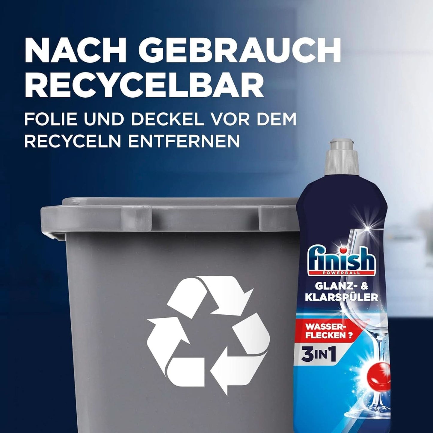 Finish Shine & Klarspüler – Für glänzendes und trockenes Geschirr ohne Wasserflecken – Megapack 800 ml (3er-Pack) Naty Shop