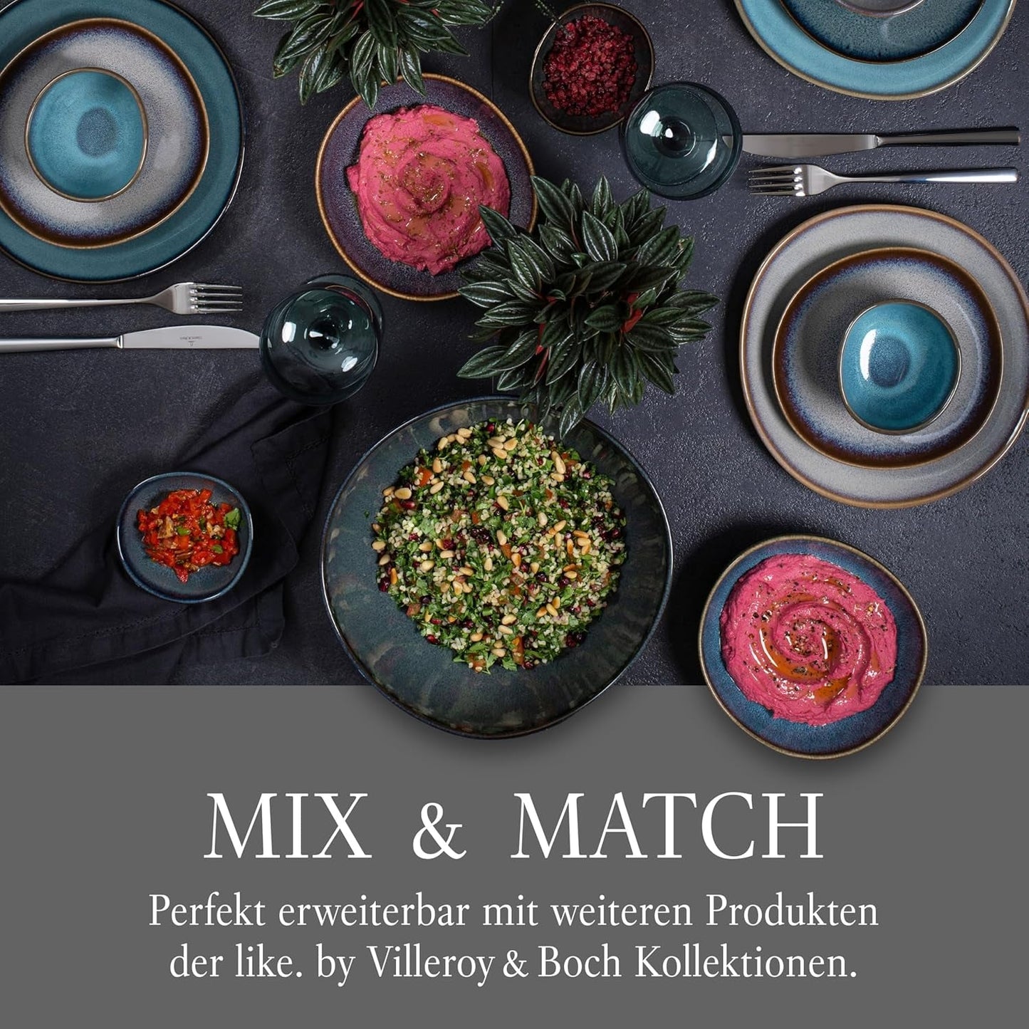 Lave beige Frühstücksset von Villeroy & Boch, 6-teilig
