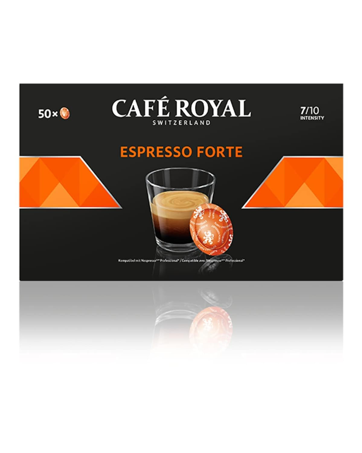 Espresso Forte 50 Pads für professionelle Nespresso-Maschine – 7/10 Intensität – UTZ-zertifiziert & Espresso Decaffeinato 50 Pads für professionelle Nespresso-Maschine – 7/10 Intensität