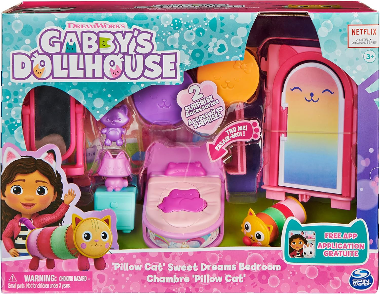 Gabby Dollhouse Deluxe Room Groovy Music Room und Deluxe Room Sweet Dreams Fluffy Cat Schlafzimmer