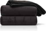 Amago - Bequeme Decke, Kaschmiroptik, 180 x 220 cm - Schwarze Betten und Decken Besuche den Gözze-Store Standardtitel