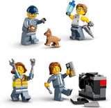 LEGO City Schrottplatz mit Autos – Spielzeug mit Schrottpresse und Kran, 2 Spielzeugautos, 4 funktionierenden Minifiguren und Bürogebäude – Geburtstagsgeschenke für Jungen und Mädchen ab 8 Jahren 60472 Besuche den LEGO-Store Bausets