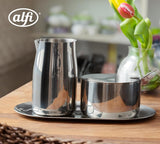 Milch- und Zuckerset alfi hochwertiges Milch- und Zuckerset aus poliertem Edelstahl, elegantes Design, spülmaschinenfest, langlebig