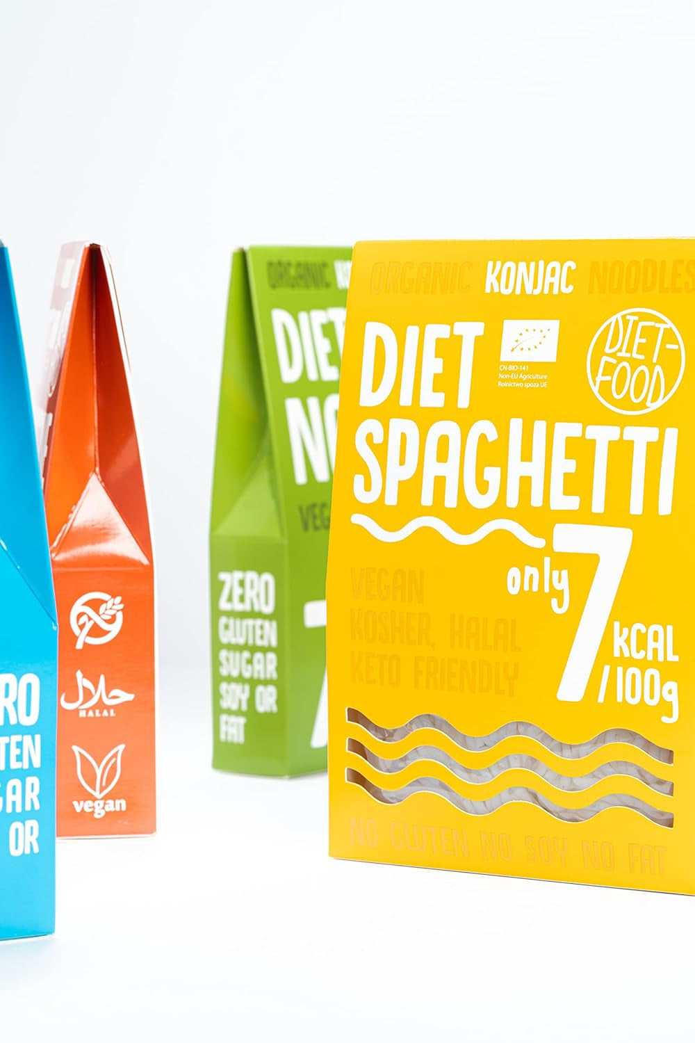 Fettuccine Konjac Nudeln Bio Shirataki Diät-Lebensmittel – 300 g, kohlenhydratarm, zuckerfrei, Keto, vegan, kalorienarm, glutenfrei und eifrei, hergestellt aus Konjac-Mehl