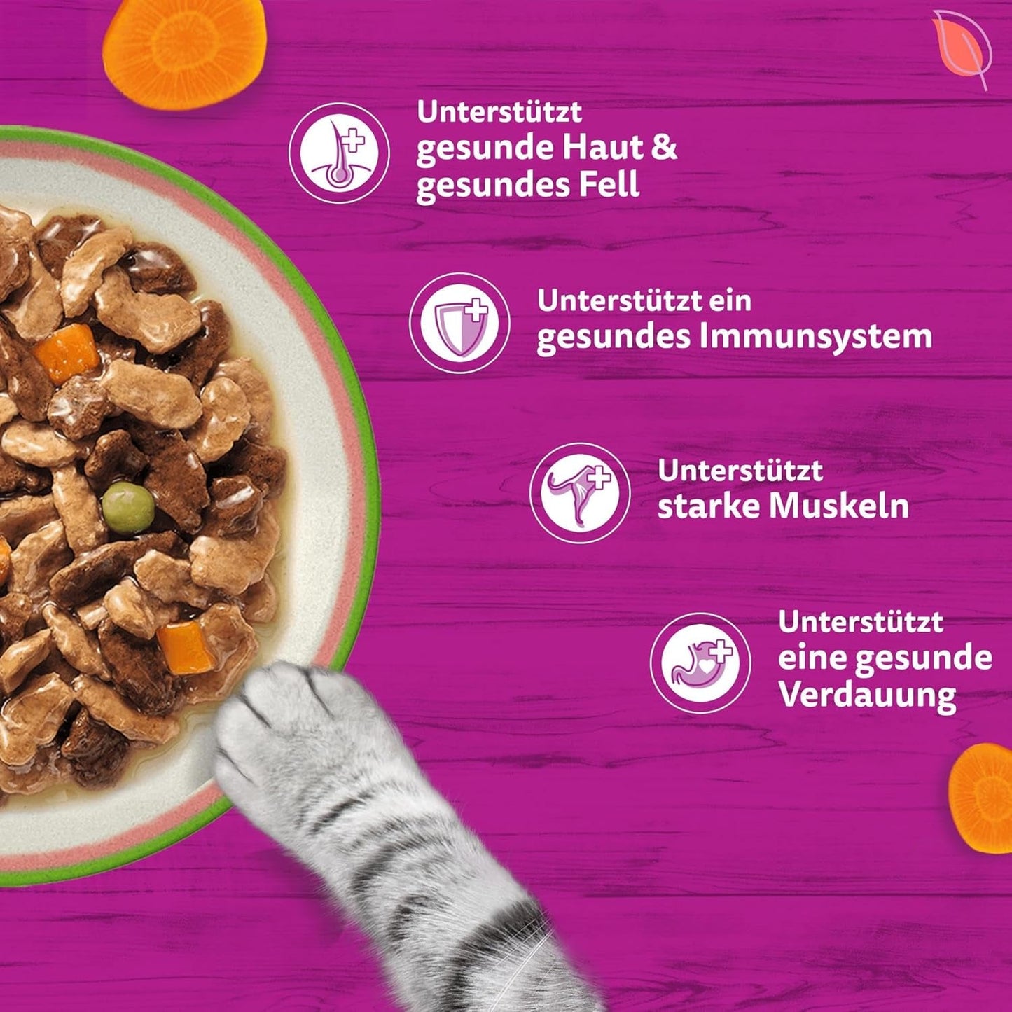 WHISKAS TASTY MIX Nassfutter in Sauce für Katzen 40 x 85g Chef's Choice