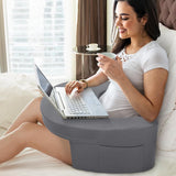 Lesekissen für Bett und Sofa, Gaming-Schoßkissen, Laptop-Schoßkissen, Gaming-Kissen mit Armlehnen und Seitentasche, für Erwachsene zum Spielen, Lesen, Fernsehen, Gaming auf der Couch