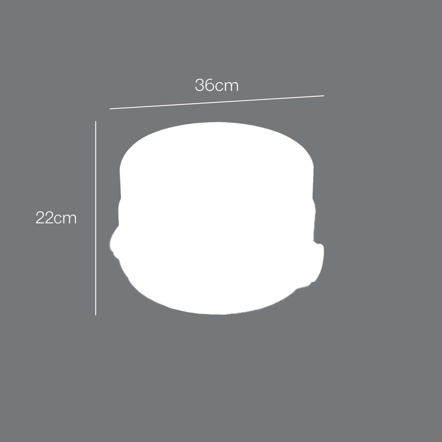 Metaltex Kuchenbehälter, höhenverstellbar, Polypropylen, weiß/transparent, ⌀ 30 cm, höhenverstellbar 8 und 15 cm Frischhaltedosen Naty Shop