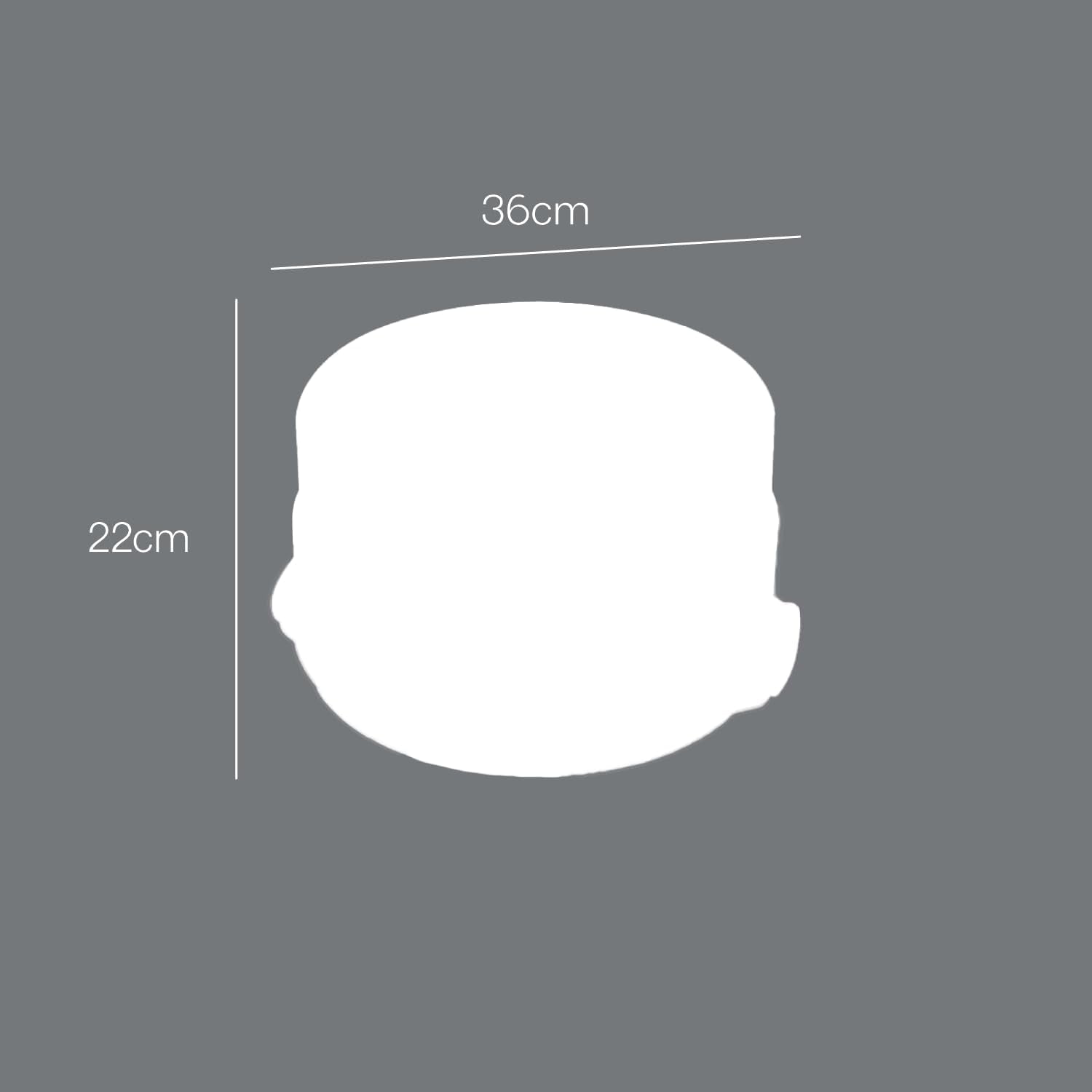 Metaltex Kuchenbehälter, höhenverstellbar, Polypropylen, weiß/transparent, ⌀ 30 cm, höhenverstellbar 8 und 15 cm Frischhaltedosen Naty Shop