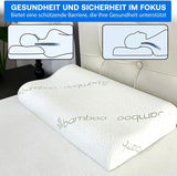 Orthopädisches Memory-Schaum-Nackenstützkissen – ergonomisches Kissen, Anti-Schnarch-Kissen für Seiten-, Bauch- und Rückenschläfer, Pilow, 60 cm x 40 cm x 12 cm. Orthopädische Nackenkissen Naty Shop