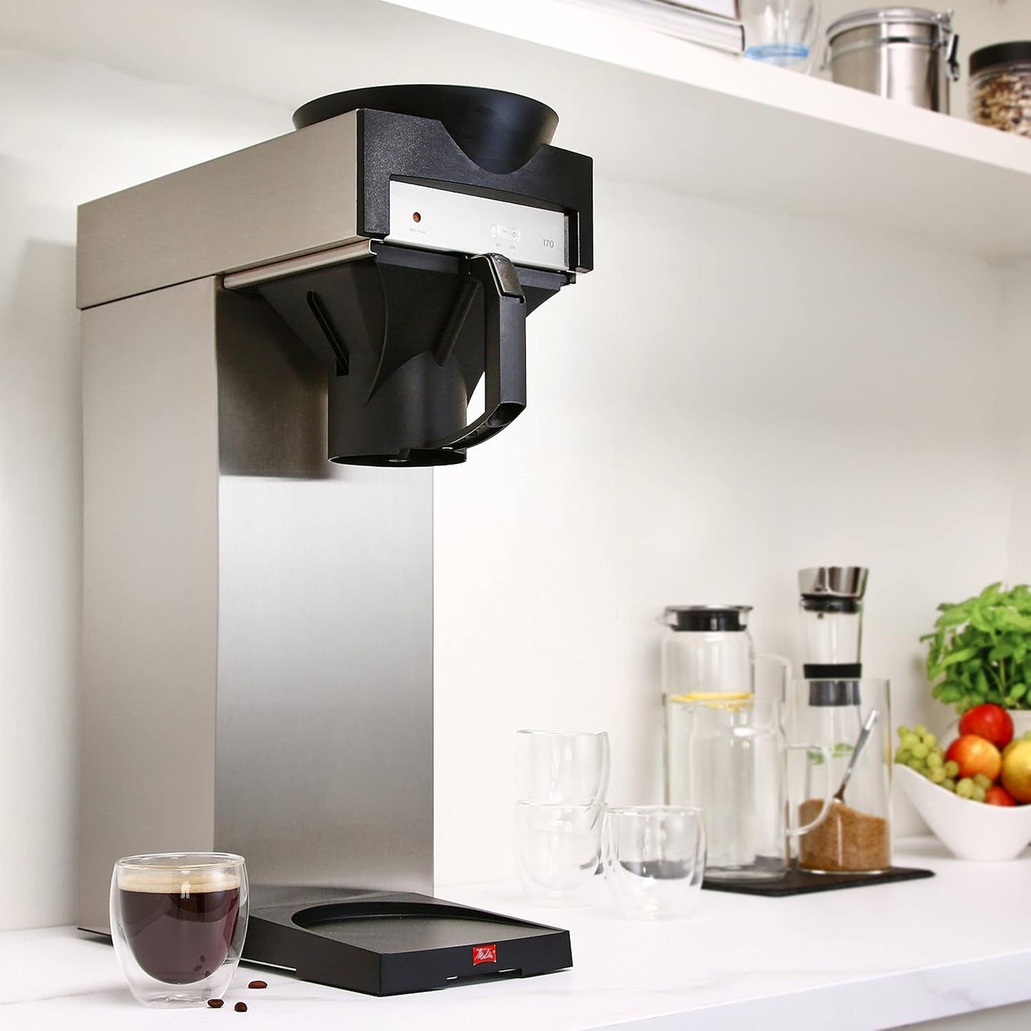 Professionelle Espressomaschine mit Filter 170 MT, isolierte Karaffe zur Aufbewahrung