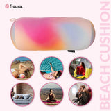 FISURA Strandkissen, Farbverlauf, 29 x 12 cm, Entspannungskissen, rosa, originelles Reisekissen, Polyester-Campingkissen, zerlegt, Naty Shop Reisekissen