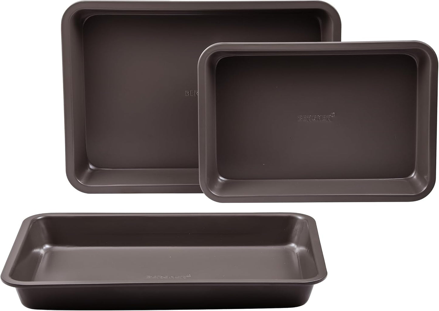 BERGNER BAKING LOVERS - Set Von 2 X 6 Cup Muffinformen - Kohlenstoffstahl Mit Ilag Essential, PFOA Frei, Leicht Zu Reinigen Formen und Bleche zum Backen Naty Shop 4,5 cm | 25 cm | 34,3 cm