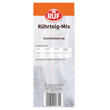 RUF Rührkuchen Backmischung, Nur Wasser & Öl Zugeben, Rezeptur Für Blechkuchen, Kastenkuchen, Muffins, Gugelhupf Und Tortenböden, 1X1000G Mischung zum Backen und Kochen Naty Shop