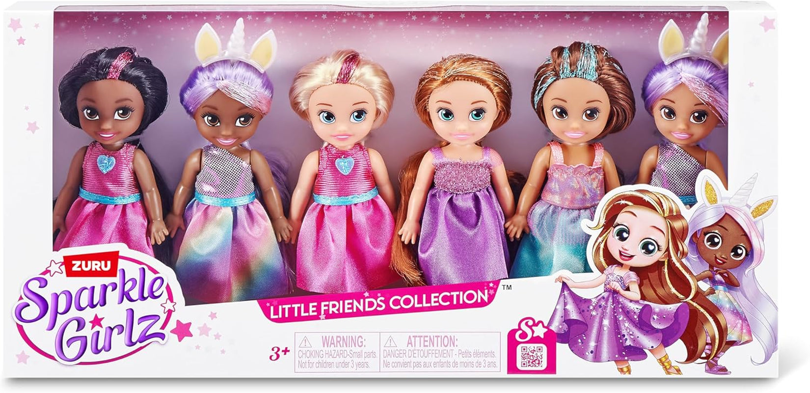 Prinzessinnen-Modepuppen zum Sammeln, Prinzessinnen-Anziehpuppen (6er-Pack)