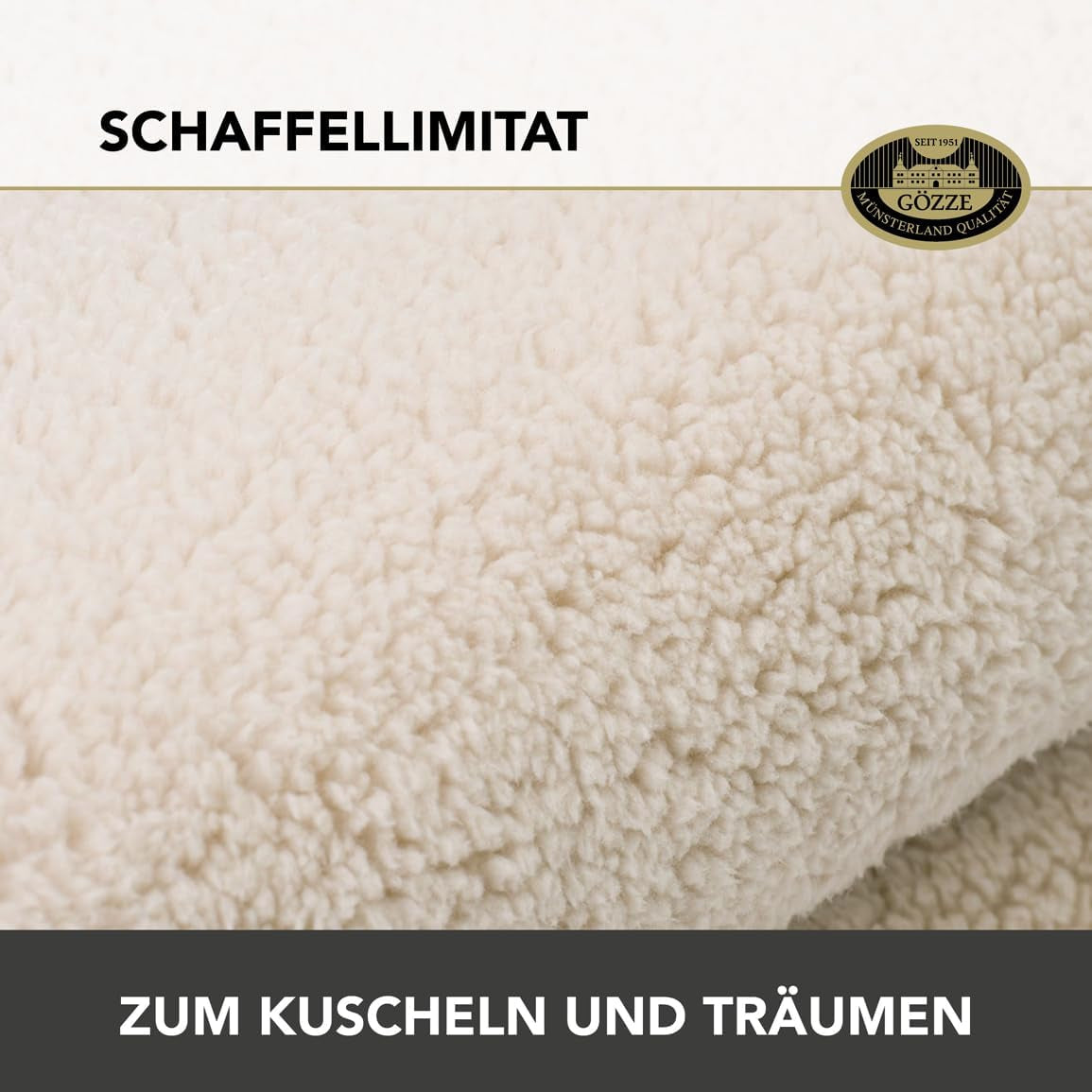 Gözze - Cloud weiche Kuscheldecke, Schaffellimitat, 100 % Polyester (Mikrofaser), 150 x 200 cm - Camel Bettdecken und Steppdecken Naty Shop
