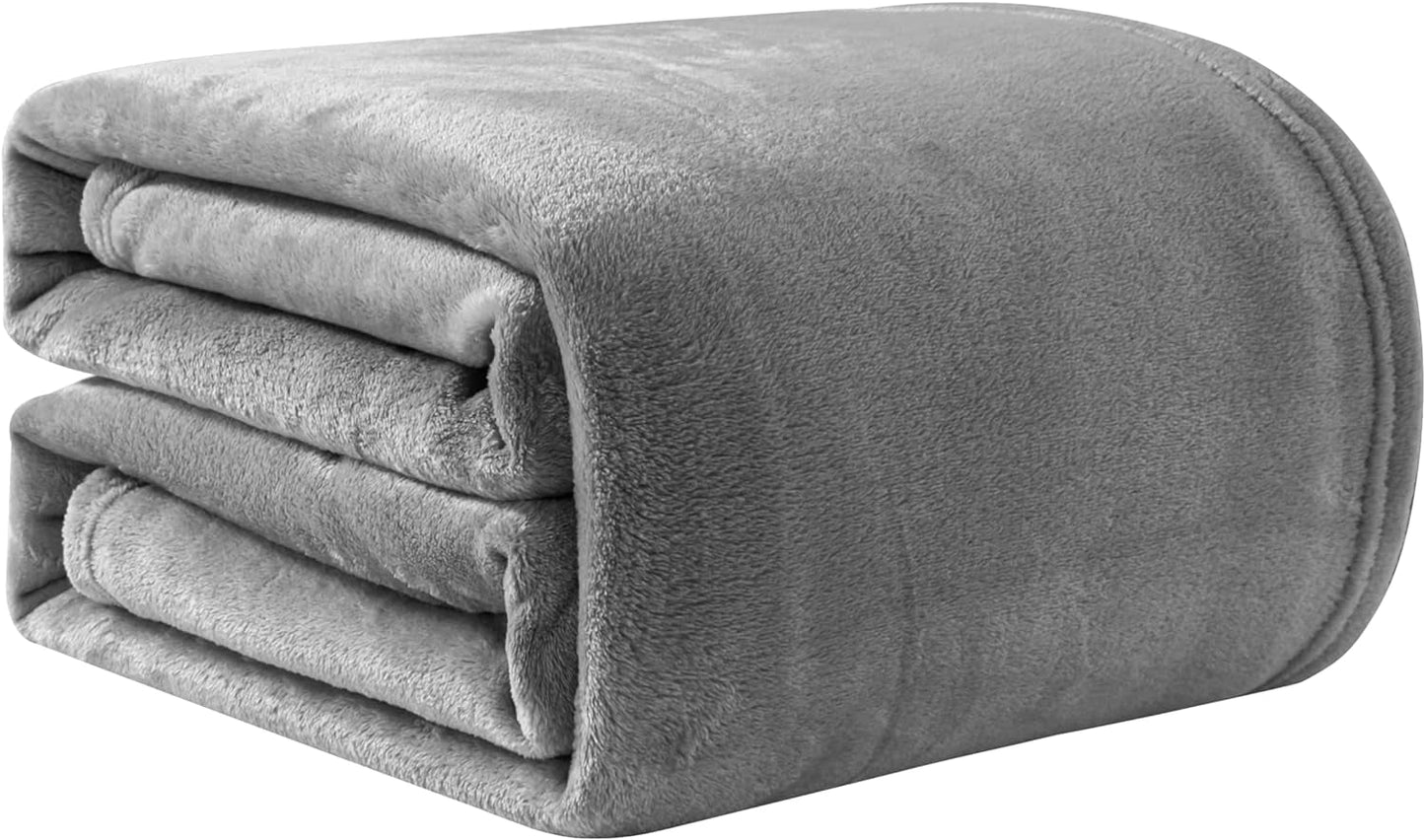 Good Nite Kuscheldecke, flauschige Decke, Bettdecke, Sofadecke, XL, Wohndecke, Fleecedecke, 150 x 200 cm, Schwarz, weiche warme Decken, flauschige Decke, Betten und Decken, Good Nite Grau, 130 x 150 cm