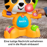 Fisher-Price Baby und Kleinkind Beat Bande Lern & Tanz Tiger Justin Lernspielzeug mit Geräuschen und Lichtern für Babys ab 9 Monaten, deutsche Ausgabe, HYL31 Babyspielzeug Naty Shop