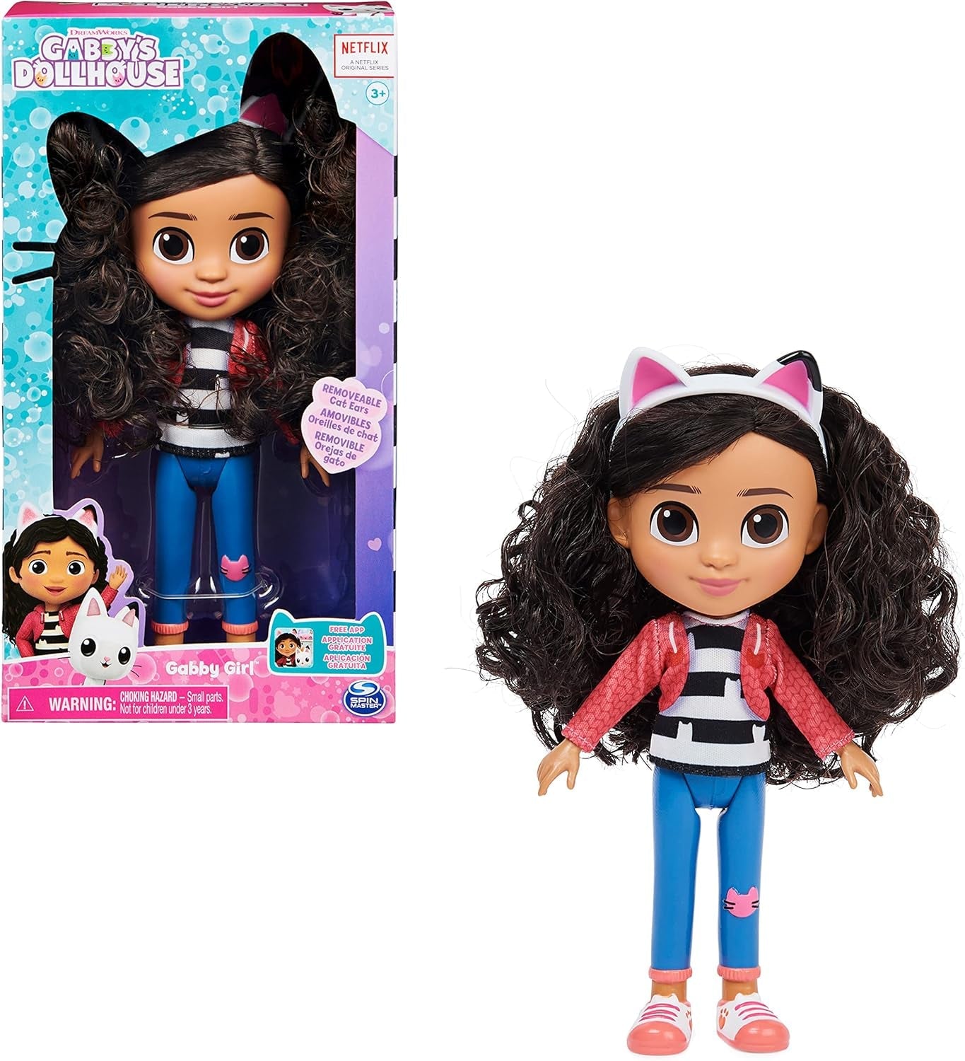 GABBY'S DREAMWORKS PUPPENHAUS – 20 cm große Gabby Girl-Puppe, geeignet für Kinder ab 3 Jahren