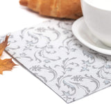Papstar, 50 Servietten „ROYAL Collection“ 1/4-Falz 40 cm x 40 cm grau „Damascato“, #85005
