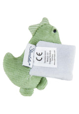 Sterntaler Dino Rexi Armrassel – Babyrassel aus weicher weicher Kordel – Babyhandrassel mit Gummiband – Babyspielzeug zum Spielen, Umarmen und Rasseln, steingrün Babyspielzeug Naty Shop