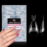 Ballerina-Gel-Nagelspitzen, 216 Stück, 12 Größen, weiche Gel-Nagelspitzen, vollständige Abdeckung, Nagelverlängerungs-Set, halbmatt, DIY, Heimkunst