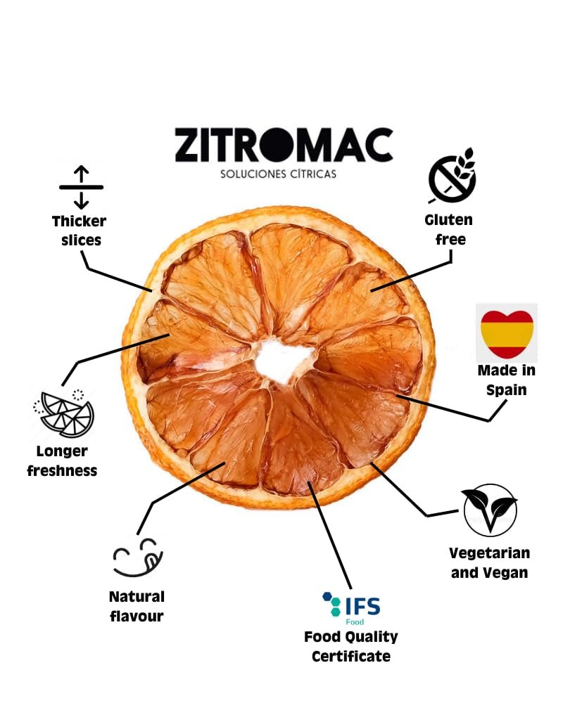 45 g getrocknete Zitronenscheiben, Trockenfruchtscheiben für Cocktails, getrocknete Zitrone für Weihnachtsdekoration, Glühwein, Tee, Backen | 100 % natürliche getrocknete Zitronen, dehydrierte Produkte Naty Shop