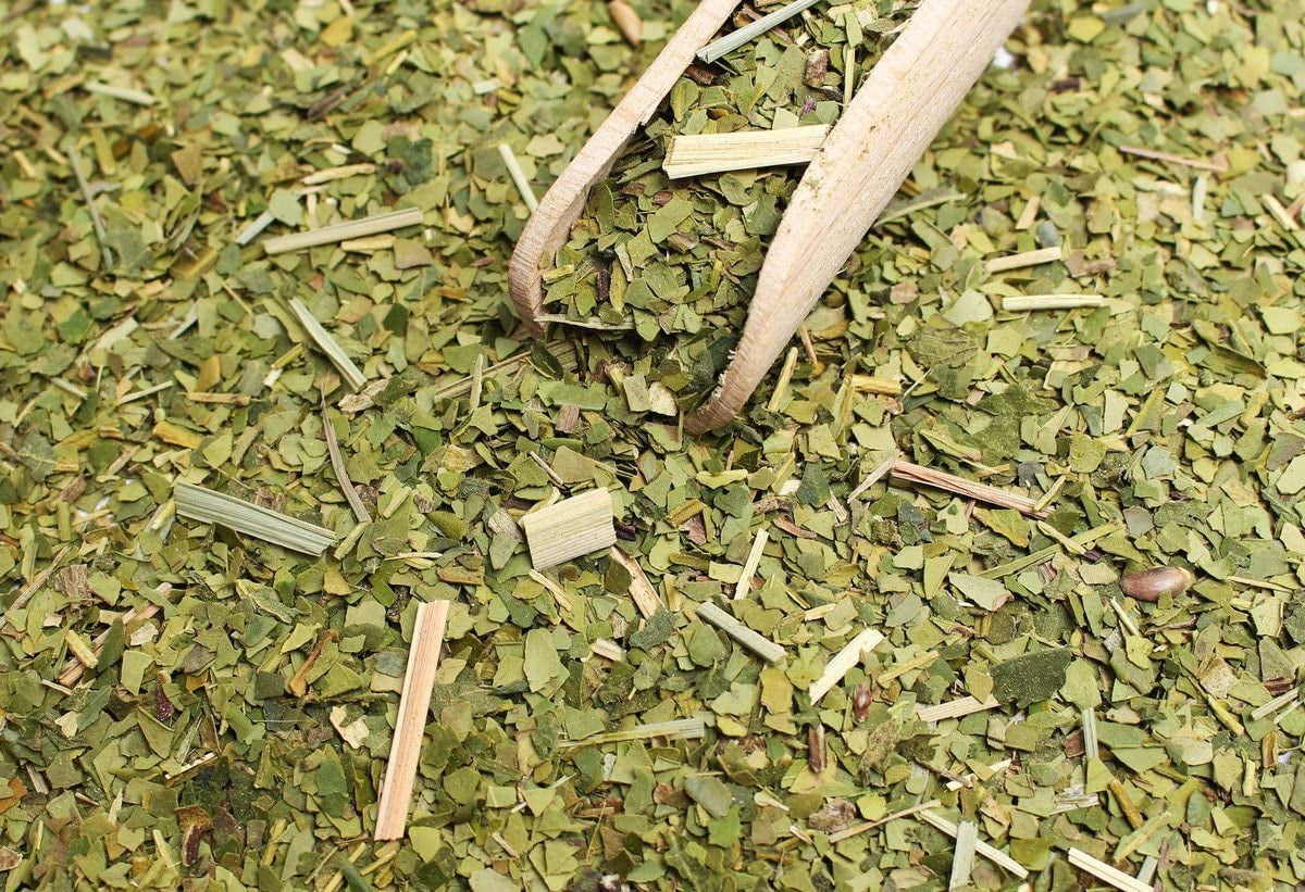 BIO Bio-Mate-Tee ● Yerba-Mate-Tee mit Zitronengras ● 200 g Frischer brasilianischer Mate-Tee ● Ungeröstet, heißluftgetrocknet ● Nur Bio-Zutaten ● Loser grüner Tee