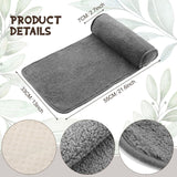Nackenkissen für Liegesessel, Plüsch, verstellbares Kissen, Nackenrolle, rutschfestes Fleece, Sofa, Nackenkissen für Reisen, Zuhause, Liege, Sofa, Sessel (Dunkelgrau)