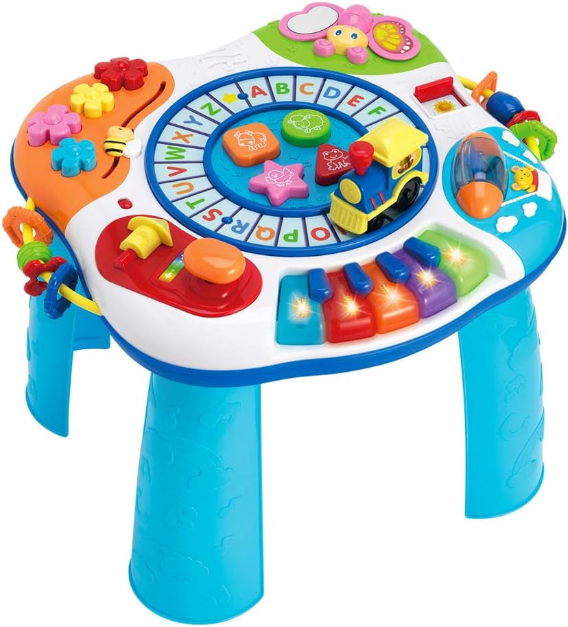 Color Baby Musiktisch Jucarii Bebe Naty Shop Tisch mit Klavier und Eisenbahn