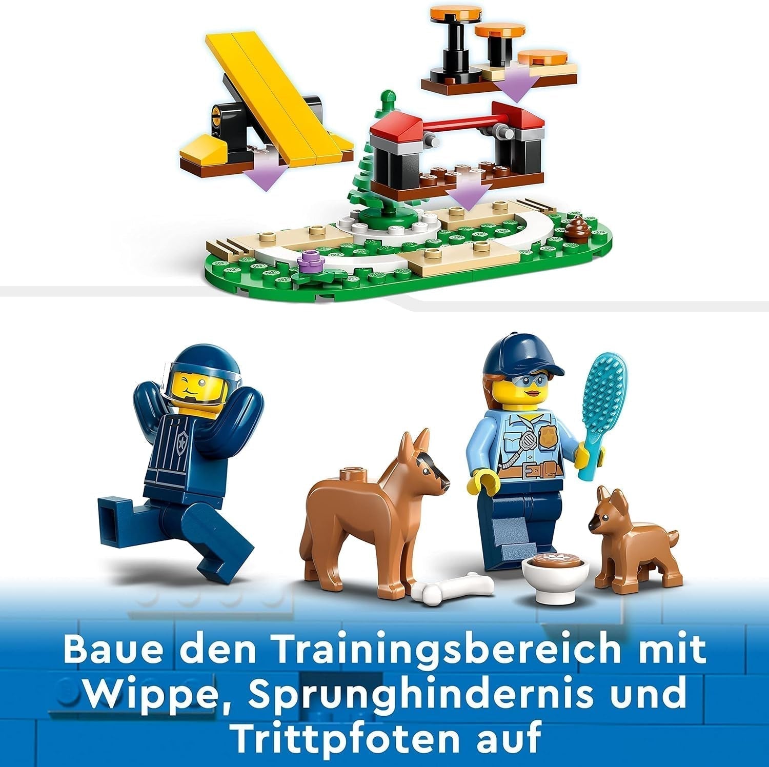 LEGO 60369 City Mobiles Polizeihundetraining, Spielzeug-Polizeiauto mit Anhänger, Hunde- und Welpenfiguren, Tierset für Kinder ab 5 Jahren. Bausets Besuchen Sie den LEGO-Store