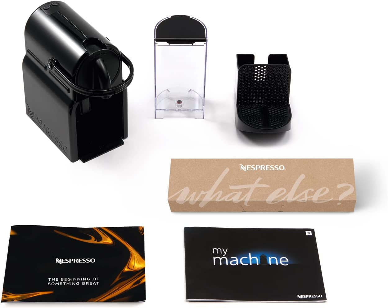 Nespresso Kapsel-Espressomaschine De'Longhi EN 80.B Inissia, Hochdruckpumpe und Energiesparfunktion, automatische Abschaltung nach 9 Minuten, Tassenvolumen für Espresso und Lungo, 0,7 l Wassertank, schwarz