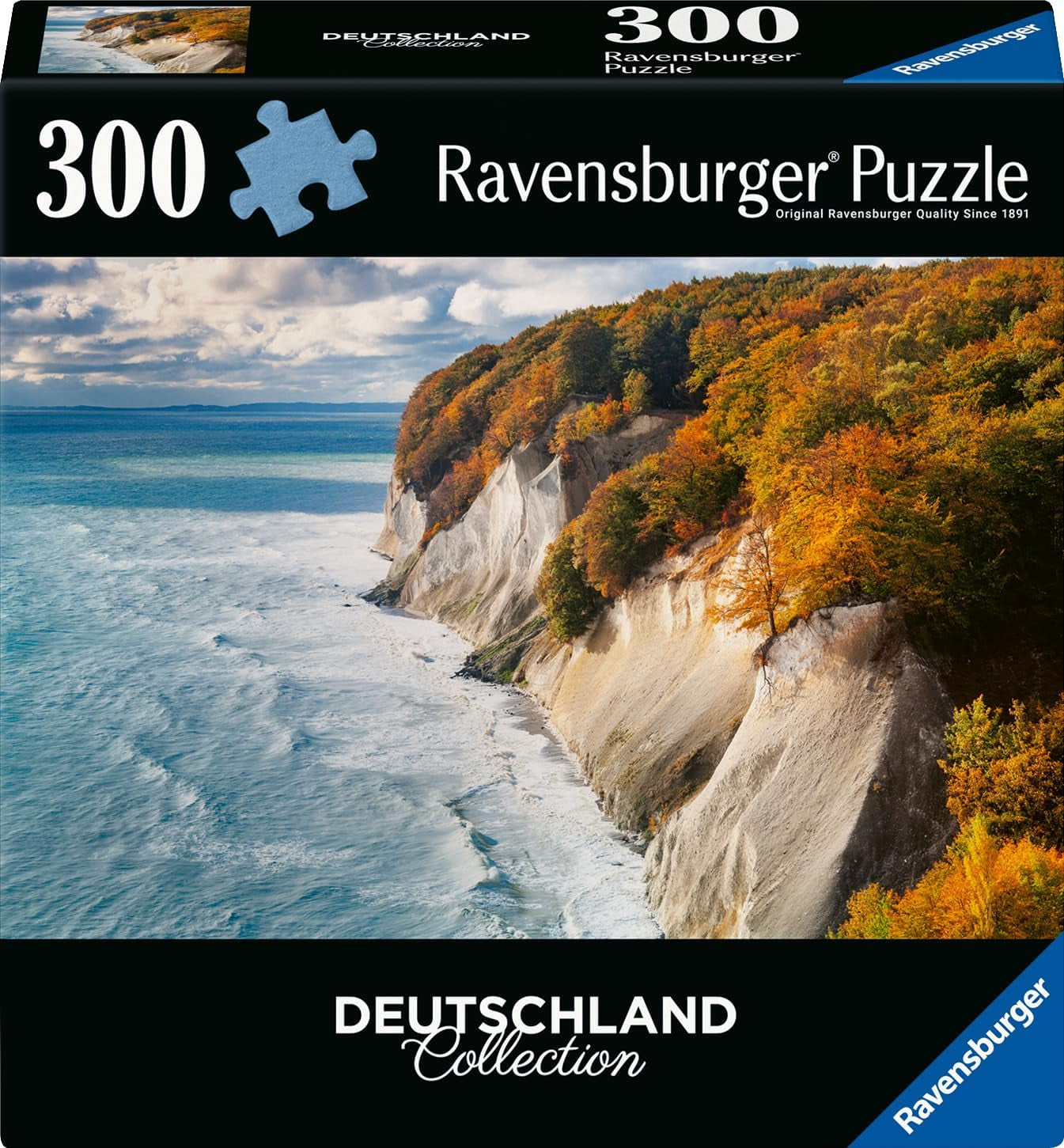 Ravensburger Puzzle 12001479 – Kreidefelsen auf Rügen – 300-teiliges Puzzle, Deutschland, Erwachsenenkollektion, ab 14 Jahren, Puzzle Naty Shop, Standardtitel