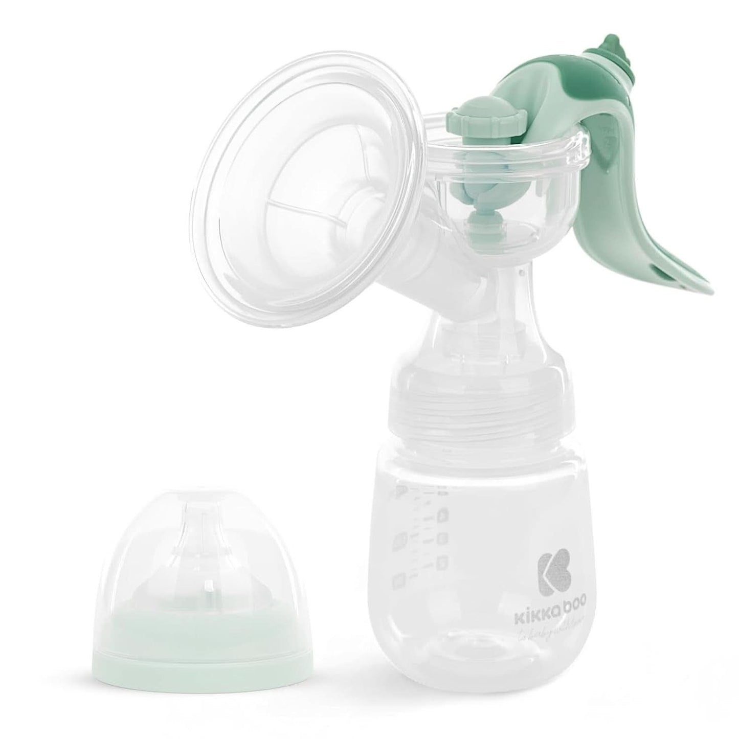 Kikkaboo ELSIE Milchpumpe, manuell mit 2 Modi, einstellbare Saugkraft, weicher Silikonbecher Zubehör Essen und Stillen Bebe Naty Shop