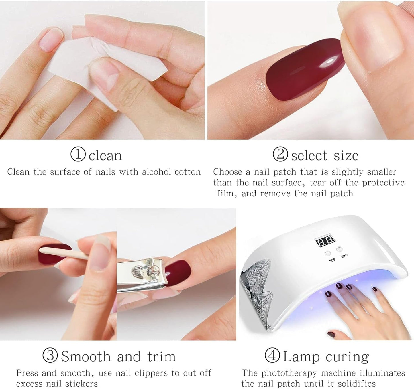 JMEOWIO Nagelfolie, glitzernde Gel-Nagelfolie, selbstklebender Nagelaufkleber, UV-härtende Nageldekoration, Design-Zubehör