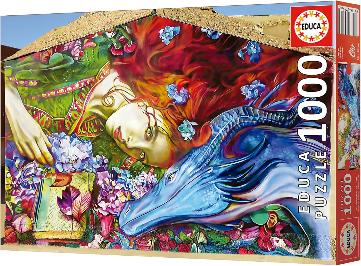 Educa - Puzzle mit 1000 Teilen für Erwachsene | Sant Jordi, Lily Brick. Abmessungen: 68 x 48 cm. Inklusive Fixpuzzle-Puzzlekleber. Seit 14 Jahren (19926) Puzzle Naty Shop