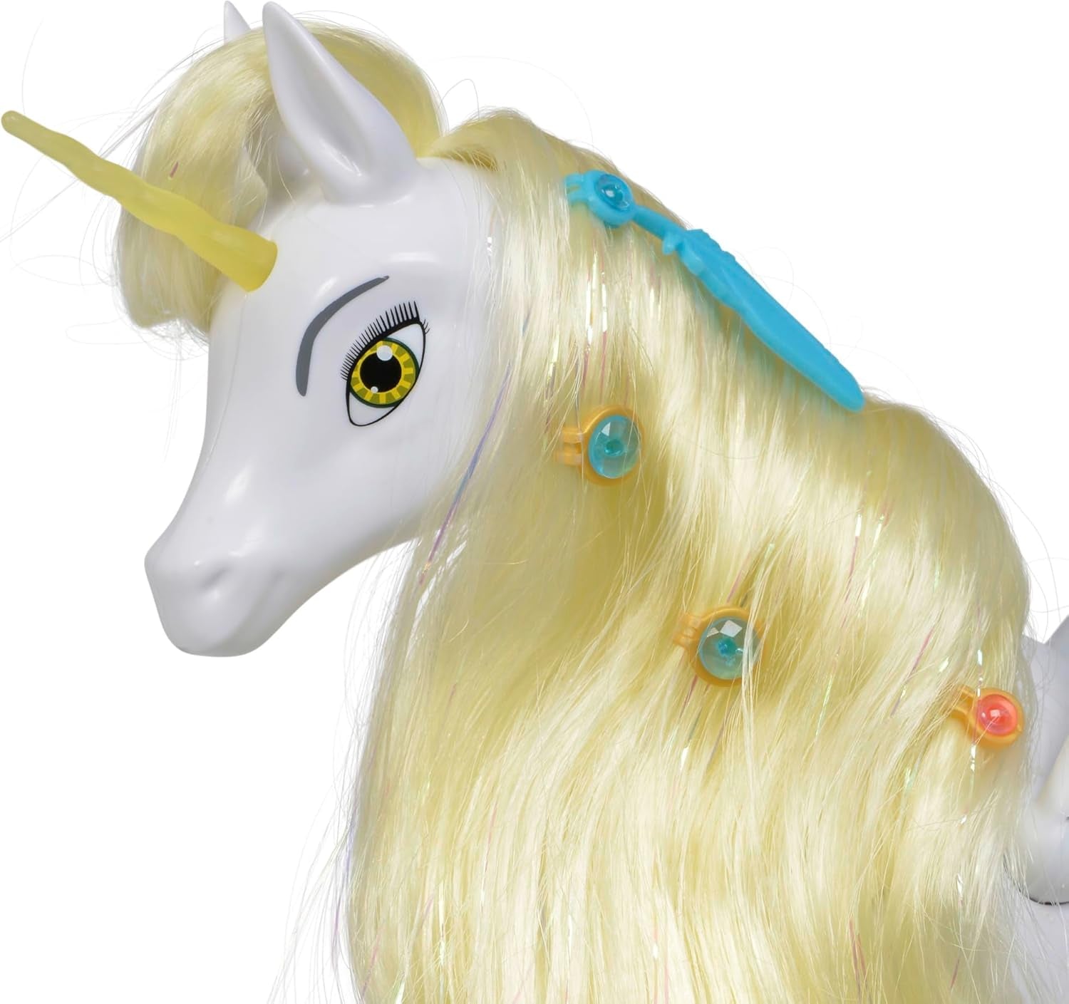 Simba 109480093 – Mia and Me Einhorn Onchao, mit beweglichen Flügeln, Haarspangen, Stylingbürste, Spielzeugpferd, Pony, Centopia, ab 3 Jahren, Pink
