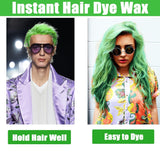 Grünes temporäres Haarwachs, Crazy Green temporäres Haarspray, waschbarer semipermanenter Schlamm, einmalige Haarfarbe, sofortige Styling-Haarpastenschlamm, natürliche Haarfarbe für Partys, Aktivitäten und Halloween Naty Shop Haarfärbemittel