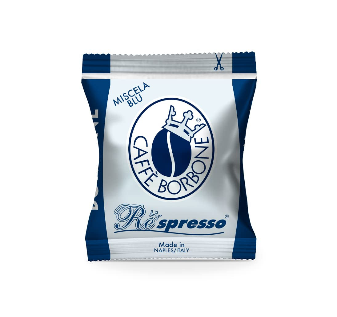 Caffè Borbone Kaffee Kapseln Respresso, Blaue Mischung, 100 stück & Kaffee Kapseln Respresso, Entkofeinierte Dek Mischung - 100 stück - Kompatibel mit Häuslichen Kaffeemaschinen Nespresso®*