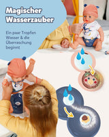 BABY Born Emma im Dschungel-Stil – Puppe 43 cm groß – 10 Funktionen. Inklusive Zubehör und Kleid in Unisex-Farben – Funktioniert ohne Batterien – Geeignet für Kinder ab 3 Jahren. Naty Shop Dolls