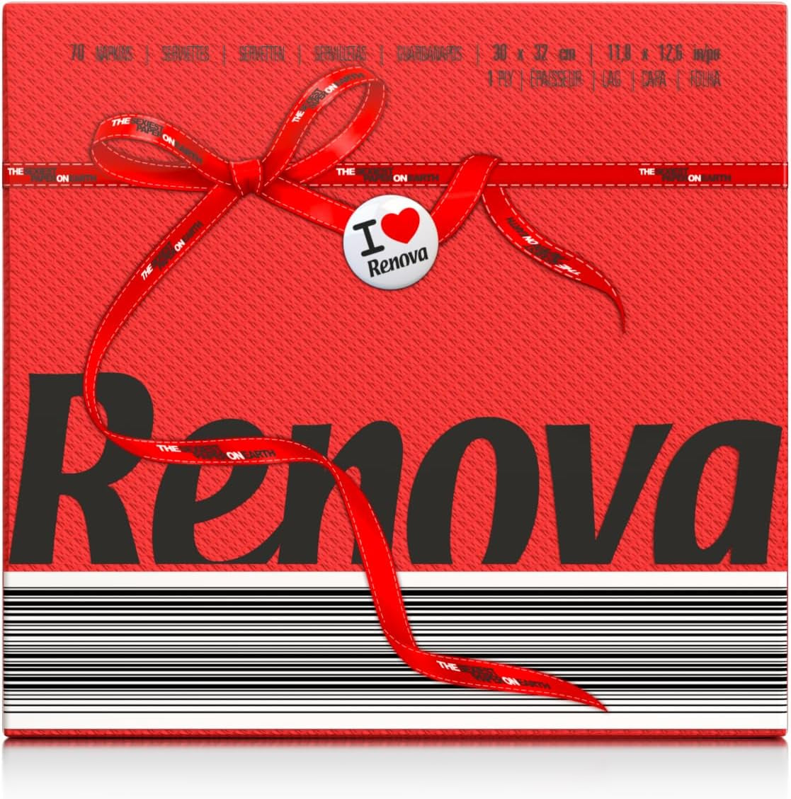Renova-Papierservietten, Red Red Label – 70 Servietten
