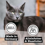 Nassfutter für Katzen Catz Finefood Purrrr Horse Monoprotein Nr. 123, für Katzen mit empfindlicher Verdauung, 70 % Fleischanteil, 6 Boxen x 400 g