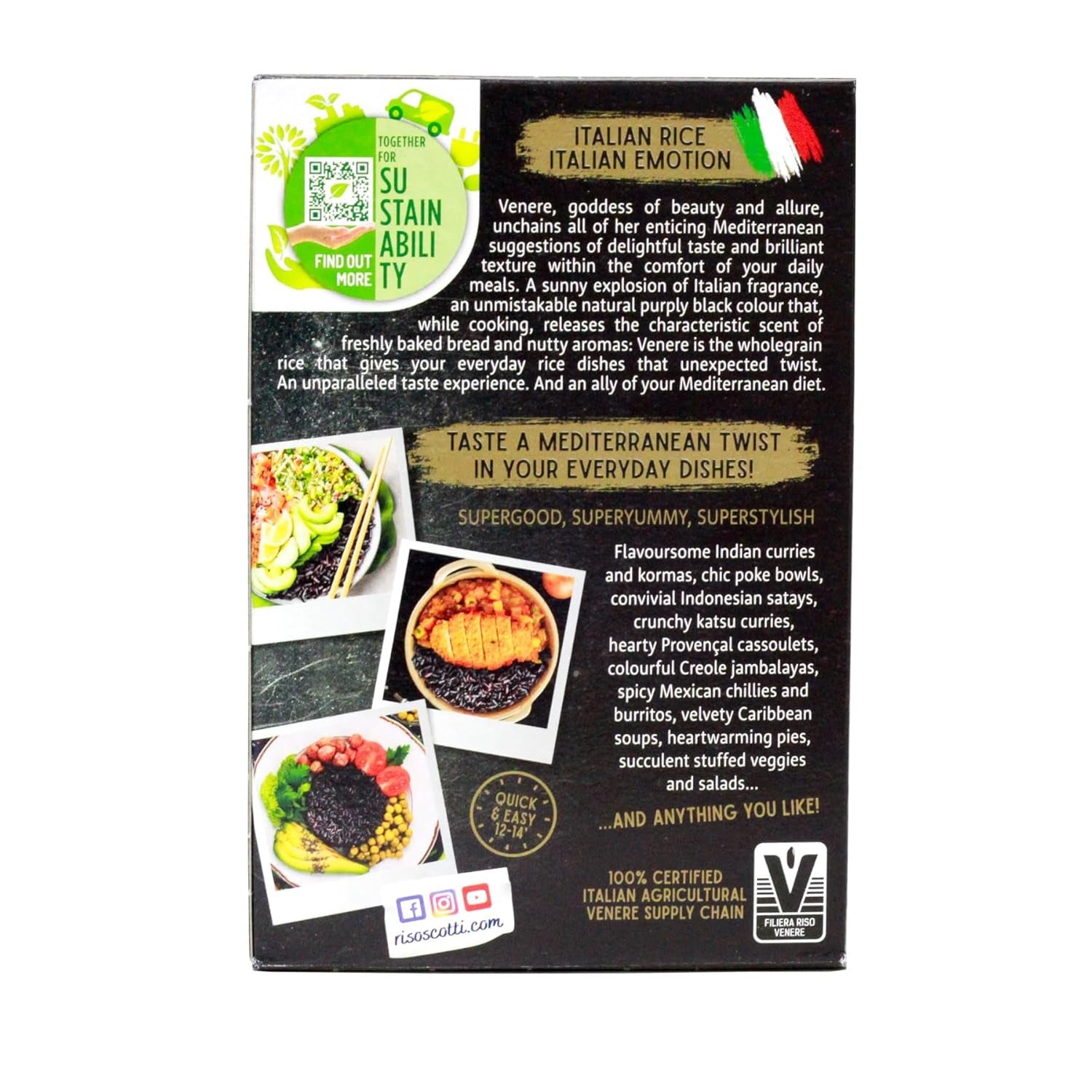 Scotti Black Vollkornreis Riso Nero Venere 500 g