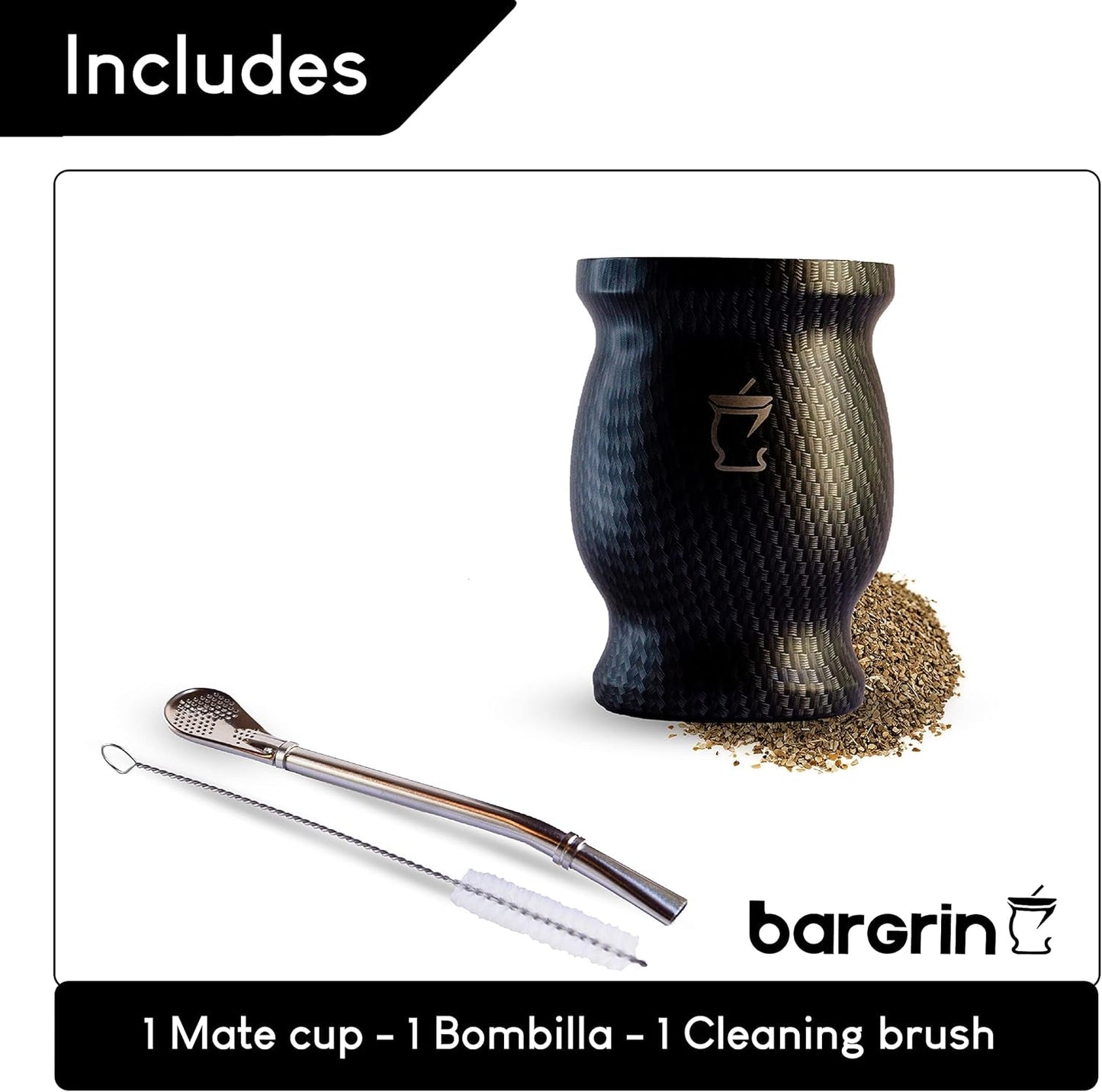 Mate-Teeset – Mate-Becher – Mate- und Bombilla-Set – Teetassen – doppelwandiges Design Mate-Becher – Yerba Mate-Becher-Set