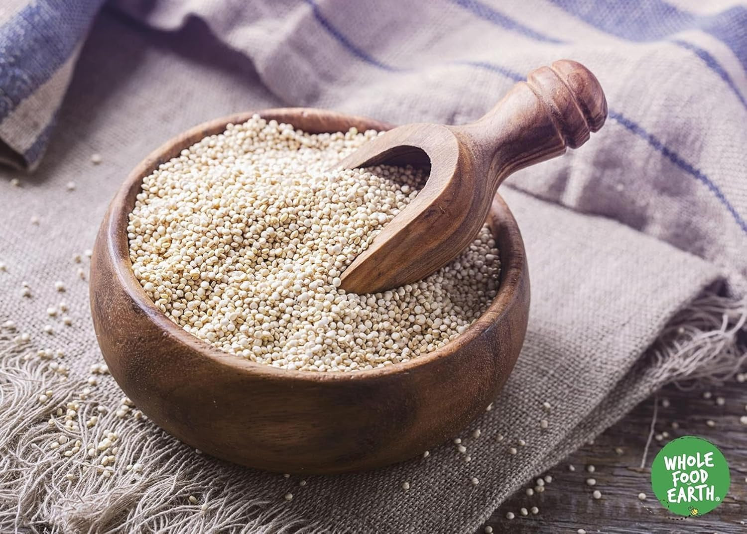 Wholefood Earth Quinoa-Körner – gentechnikfrei – natürlich – vegan – milchfrei – ohne Zuckerzusatz – 3 kg