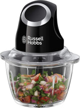 Russell Hobbs Standmixer [1.5L Glasbehälter] Matt Schwarz (Starker 0.9PS Motor, Impuls-/Ice-Crush-Funktion, Edelstahlmesser, Bpa-Frei Mixer, Elektrischer Zerkleinerer, Smoothie-Maker) 24722-56 Kitchen Naty Shop Zerkleinerer,Single