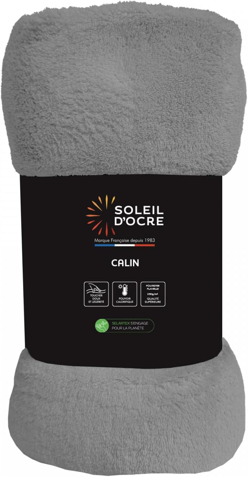 Soleil D'Ocre, Flanelldecke, 220 x 240 cm, Calin, braun Bettdecken und Steppdecken Naty Shop Grau 220 x 240 cm