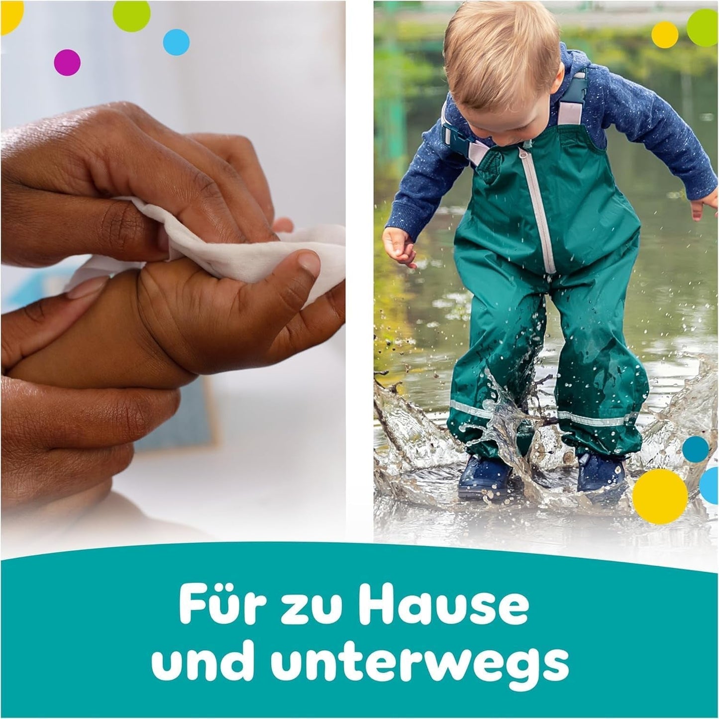 Pampers Fresh Clean Wet Wipes, 1872 Tücher (36x52 Stück), leicht parfümiert, auch für Hände und Gesicht geeignet